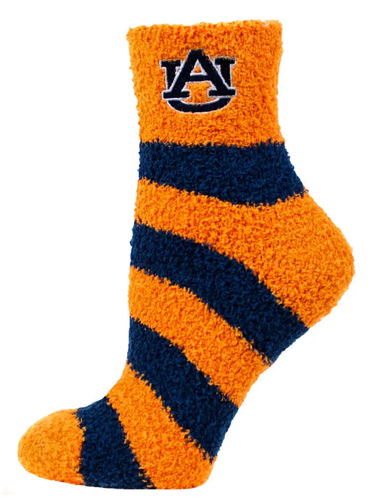 Donegal Bay Auburn Tigers Stripe Fuzzy Socks