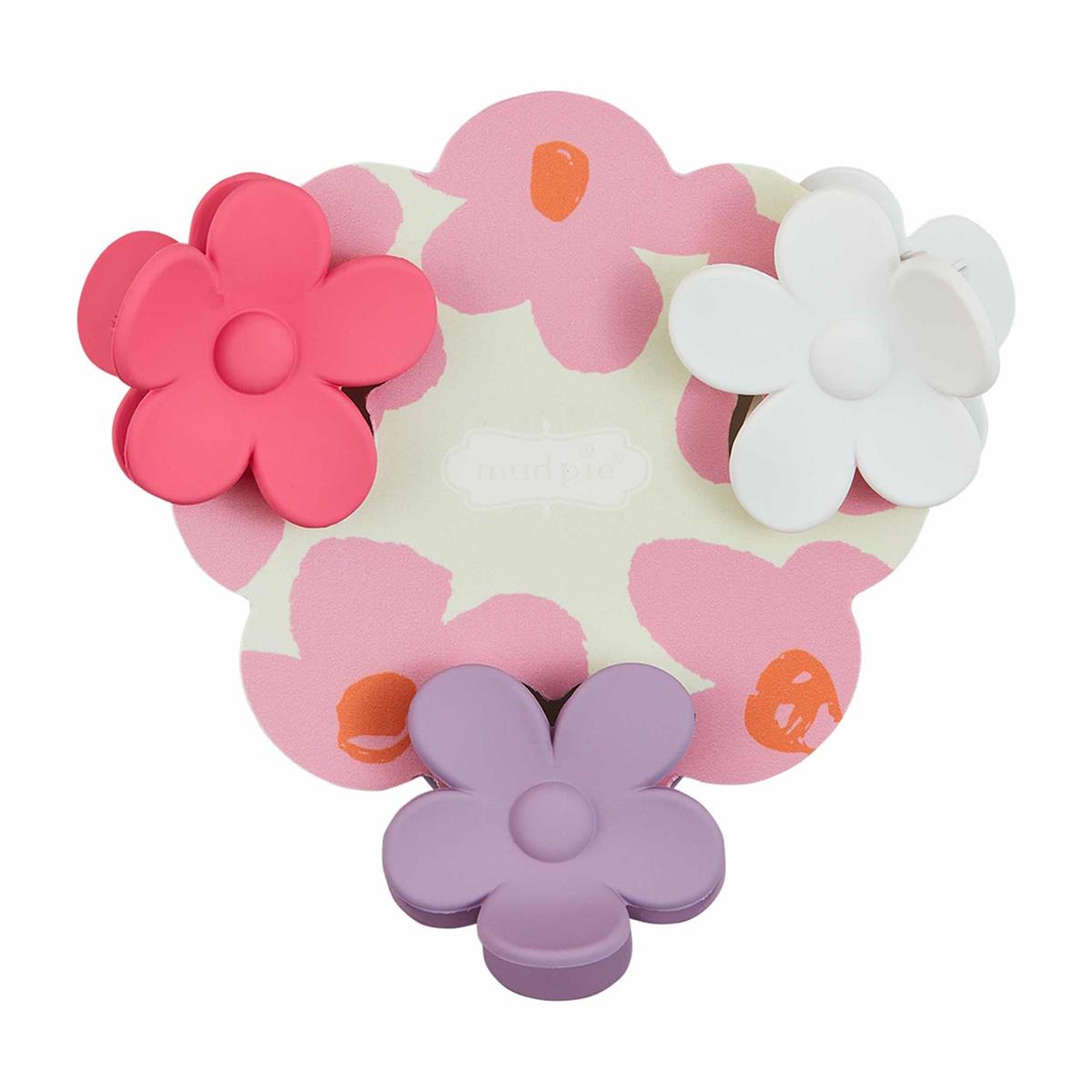 MUD PIE MINI DAISY HAIR CLIP SETS