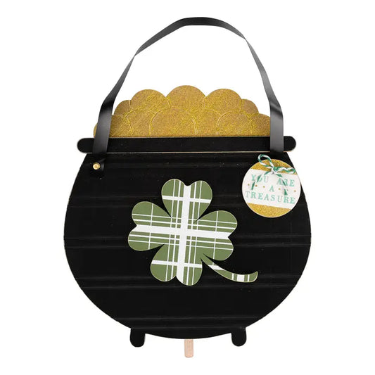 Glory Haus Shamrock Pot of Gold Topper