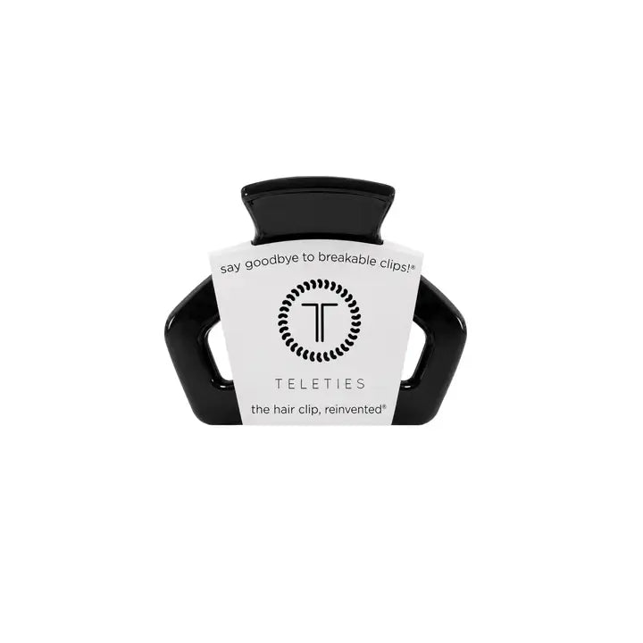 Teleties Open Jet Black | Petite | Hair Clip