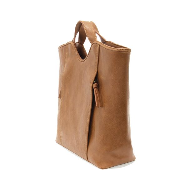 Joy Susan Emily Double Zip Tote-Hazelnut