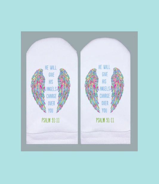 Standing on the Word Socks Psalms 91:11 - He Will Give His Angels Charge Over You