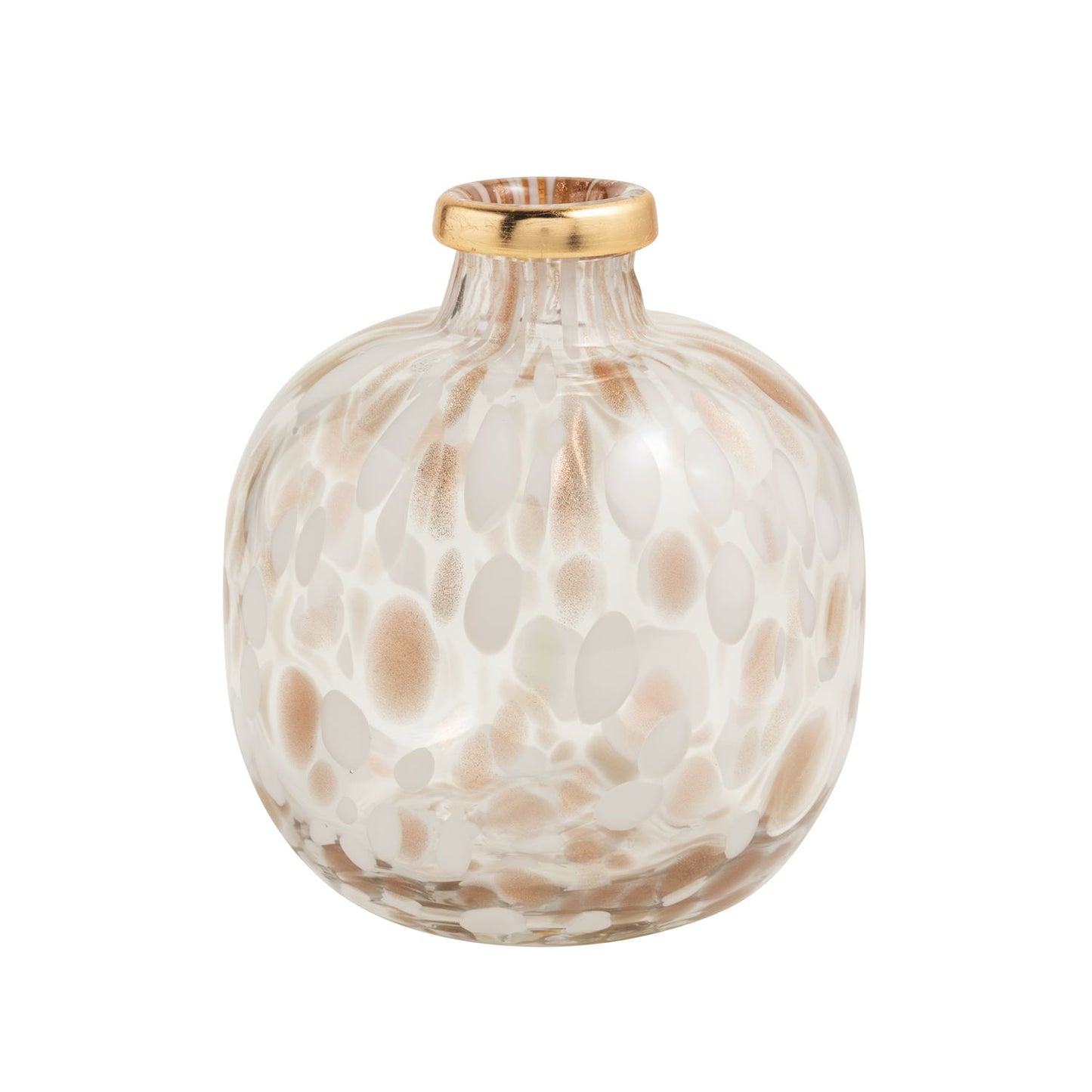 MUD PIE LARGE WHITE & GOLD TORTOISE VASE