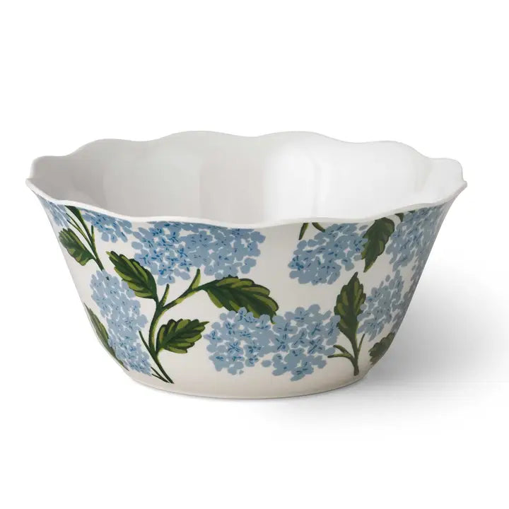 Rifle Paper Co. Hydrangea Melamine Serving Bowl