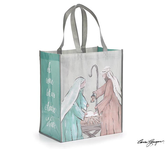 BURTON + BURTON TOTE OH COME LET US ADORE HIM NATIVITY