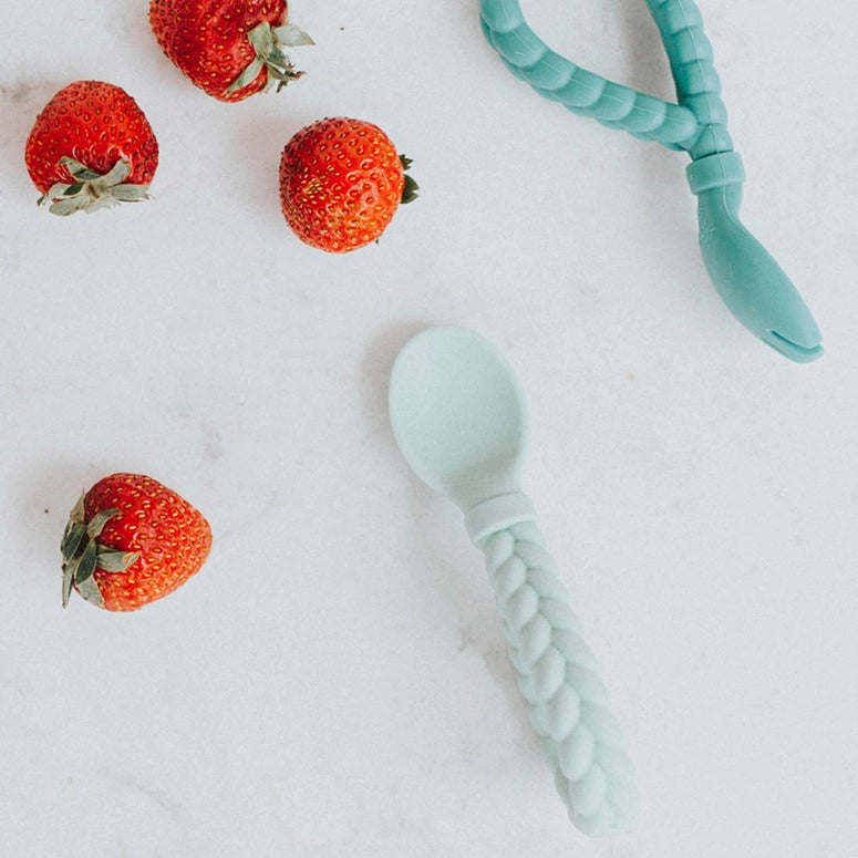 Itzy Ritzy Sweetie Spoons™ Spoon + Fork Set-Mint