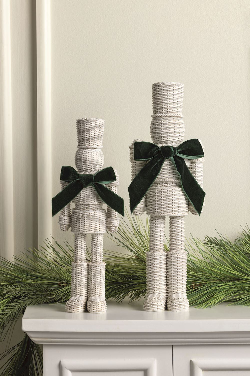 MUD PIE LARGE RESIN WICKER NUTCRACKER