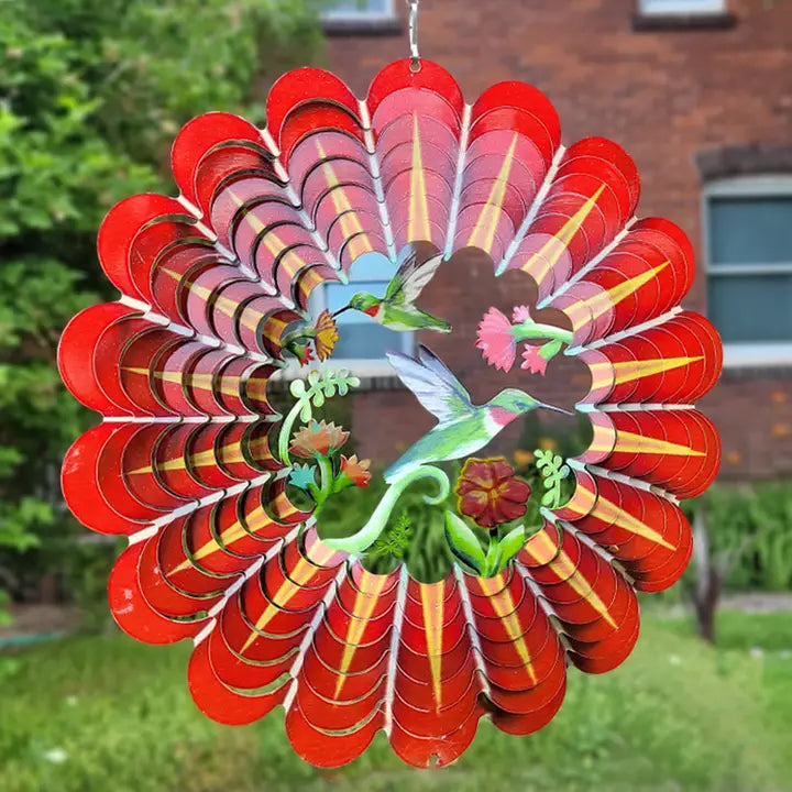 Spinfinity Designs 3D Hummingbird - Large Wind Spinner