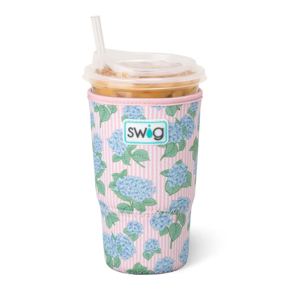 Swig Life Hydrangeas Iced Cup Coolie (Large)