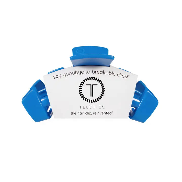 Teleties Classic Hair Clip | Medium | USA Blue