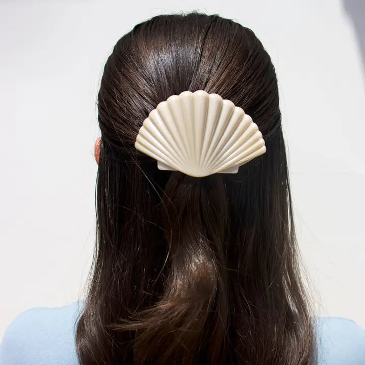 Teleties Shimmering Shell | Medium | Flat Hair Clip