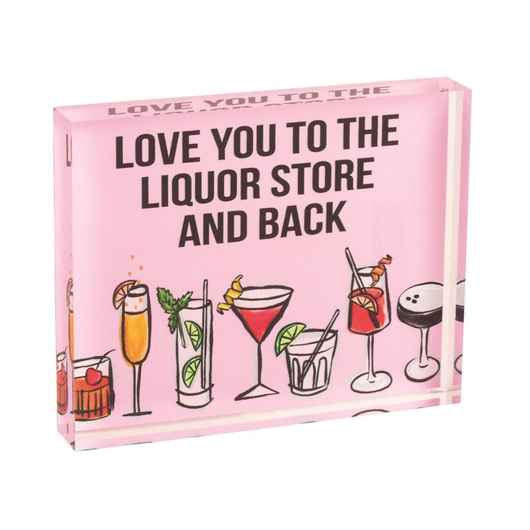 MUD PIE Liquor Acrylic Bar Sign