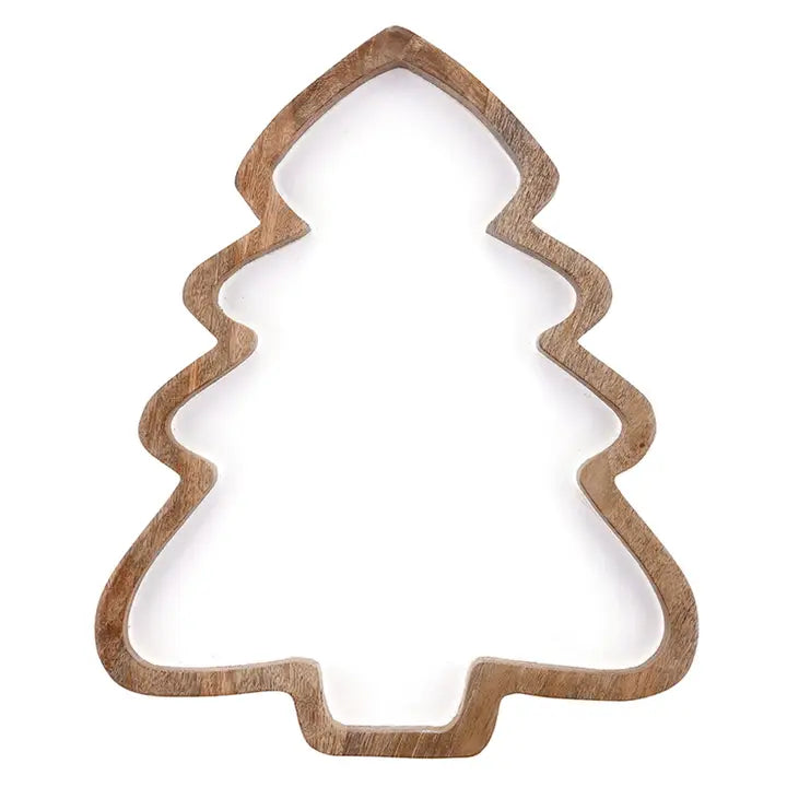 Santa Barbara Design Studio Wood + Enamel Tree Platter - Large