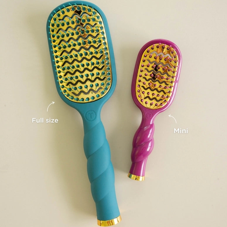 Teleties Mini Vented Hair Brush - Mulberry