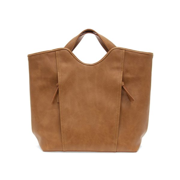 Joy Susan Emily Double Zip Tote-Hazelnut