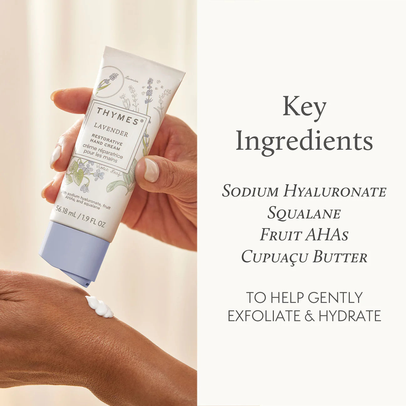 Thymes Lavender Restorative Hand Cream