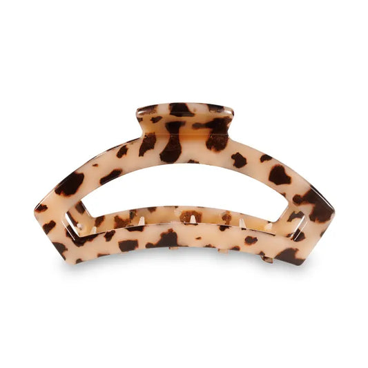 Teleties Open Hair Clip | Small | Blonde Tortoise