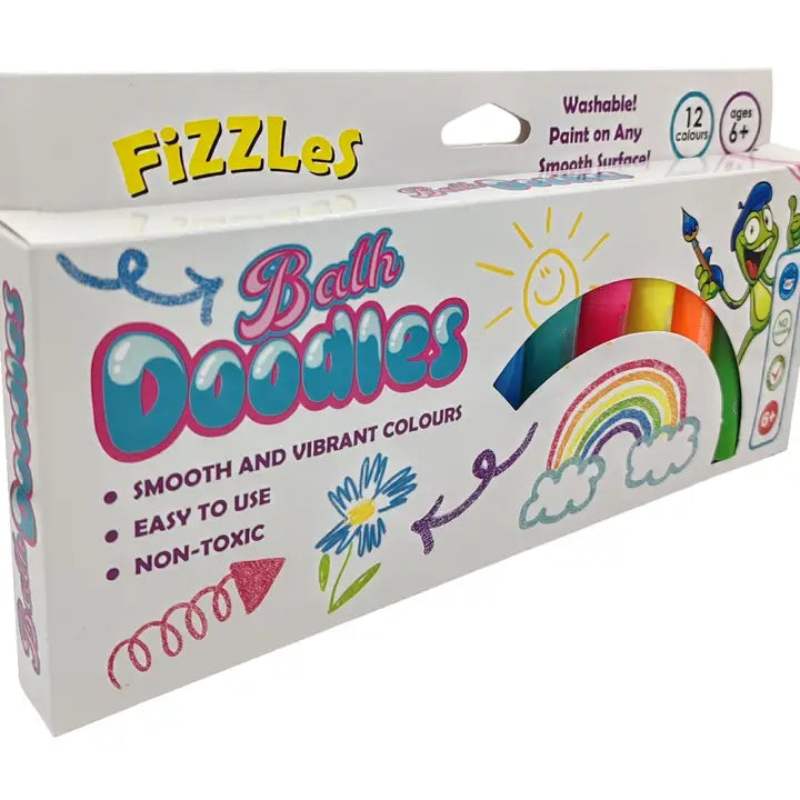 Fizzles Bath Doodles - Bath Washable Paint - 12 Colors