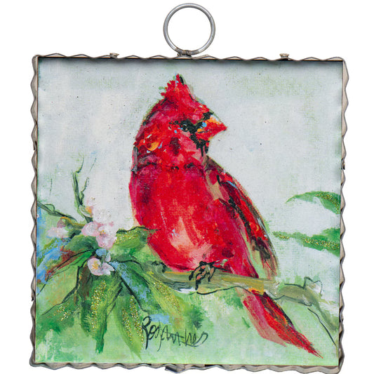 The Round Top Collection Mini Art Spring Cardinal