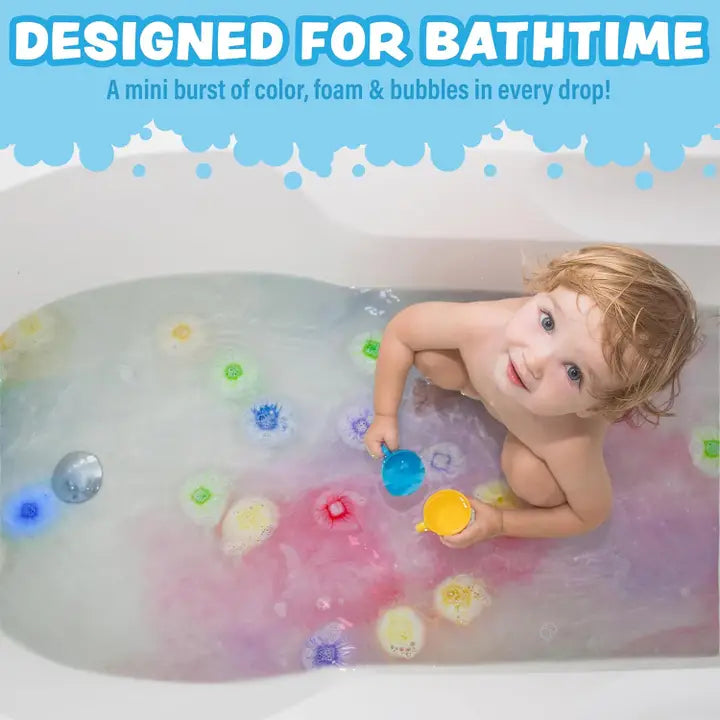 Tub Works® Lil' Bursts™ Mini Bath Bombs For Kids, 90 Count, Rainbow