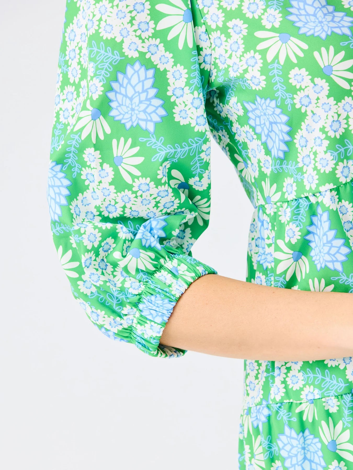 Mary Square Cameron Dress | Daisy Chain Green
