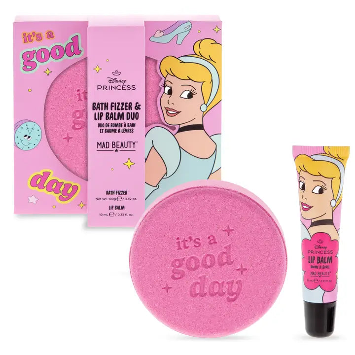 Mad Beauty Princess Express Yourself Fizzer & Lip Balm - Cinderella