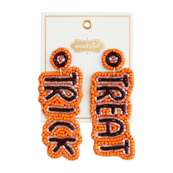 MUD PIE TRICK OR TREAT BEADED EARRINGS