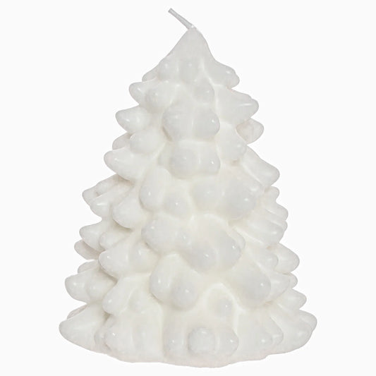Boston International White Spruce Tree Candle Small