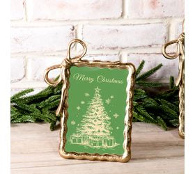 Pd HOME 4 X 6 GOLD RIBBON PHOTO FRAME