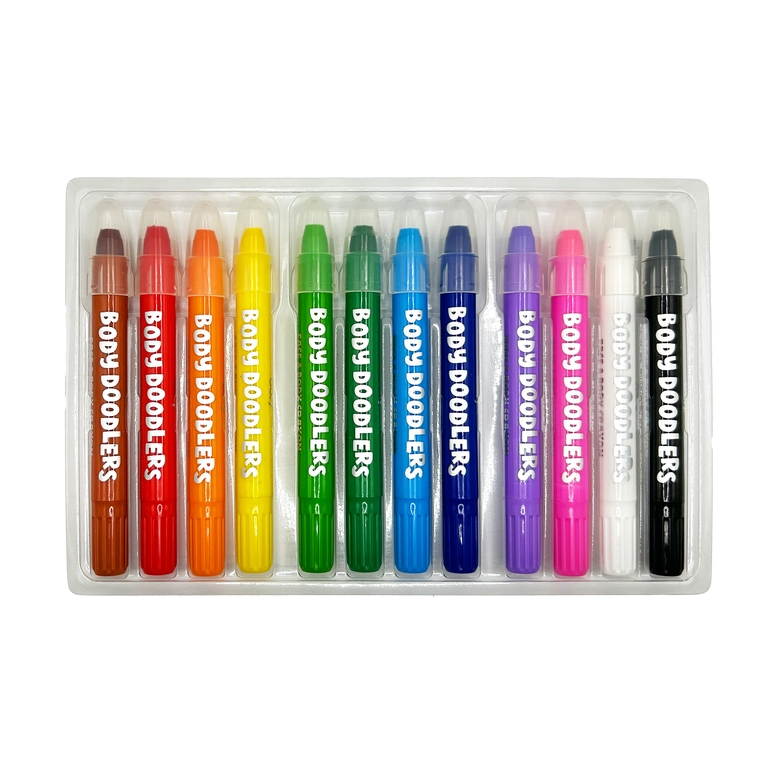 Ooly Body Doodlers Face and Body Crayons - Set of 12