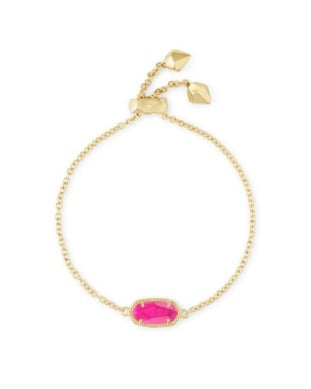 KENDRA SCOTT ELAINA DELICATE CHAIN BRACELET GOLD AZALEA ILLUSION