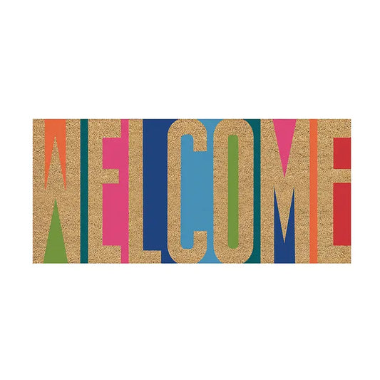 Evergreen Enterprises Welcome Flocked Sassafras Coir Switch Mat