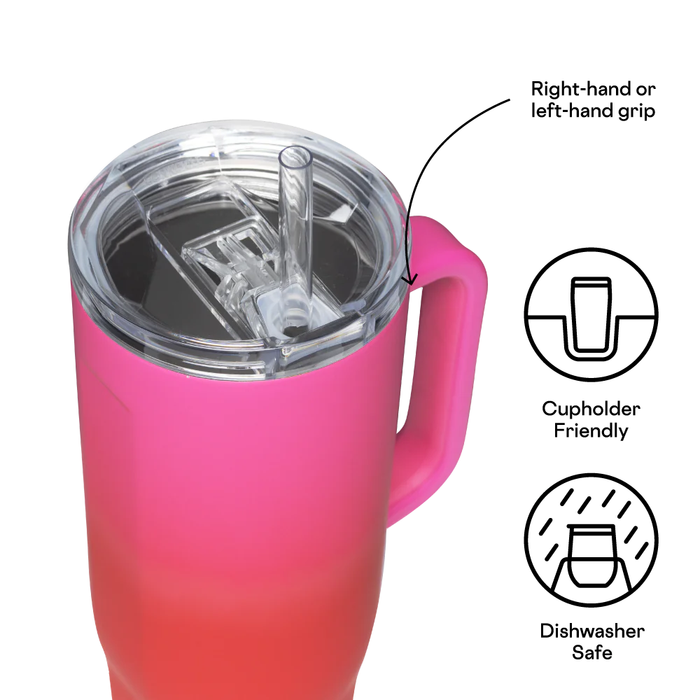 CORKCICLE CRUISER INSULATED TUMBLER WITH HANDLE-SANGRIA