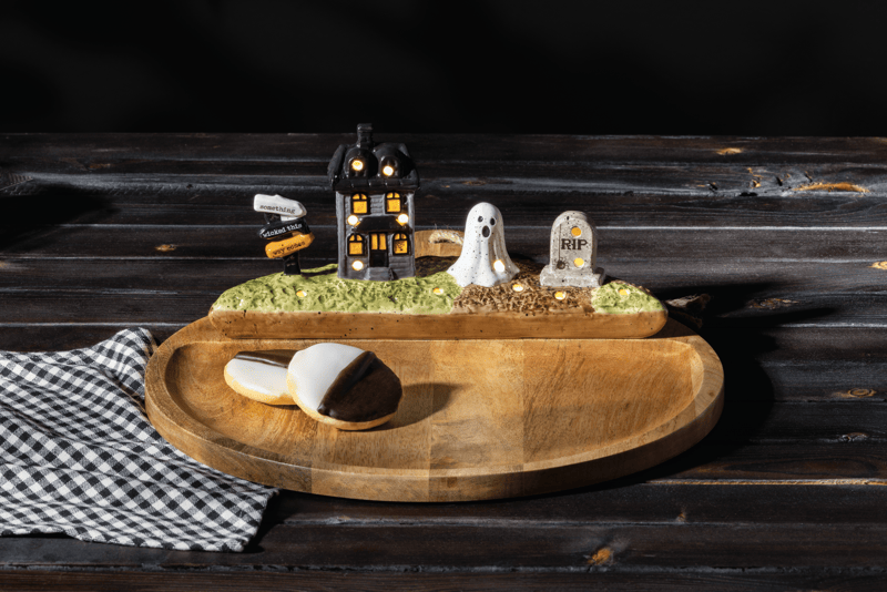 MUD PIE LARGE HALLOWEEN LIGHT-UP SITTER