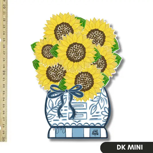 DK Designs Sunflower Flower Pot Mini
