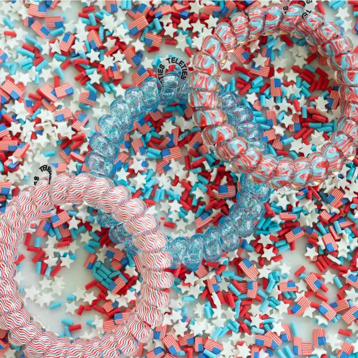 Teleties Spiral Hair Coils | Large | Freedom To Sparkle Hair Ties