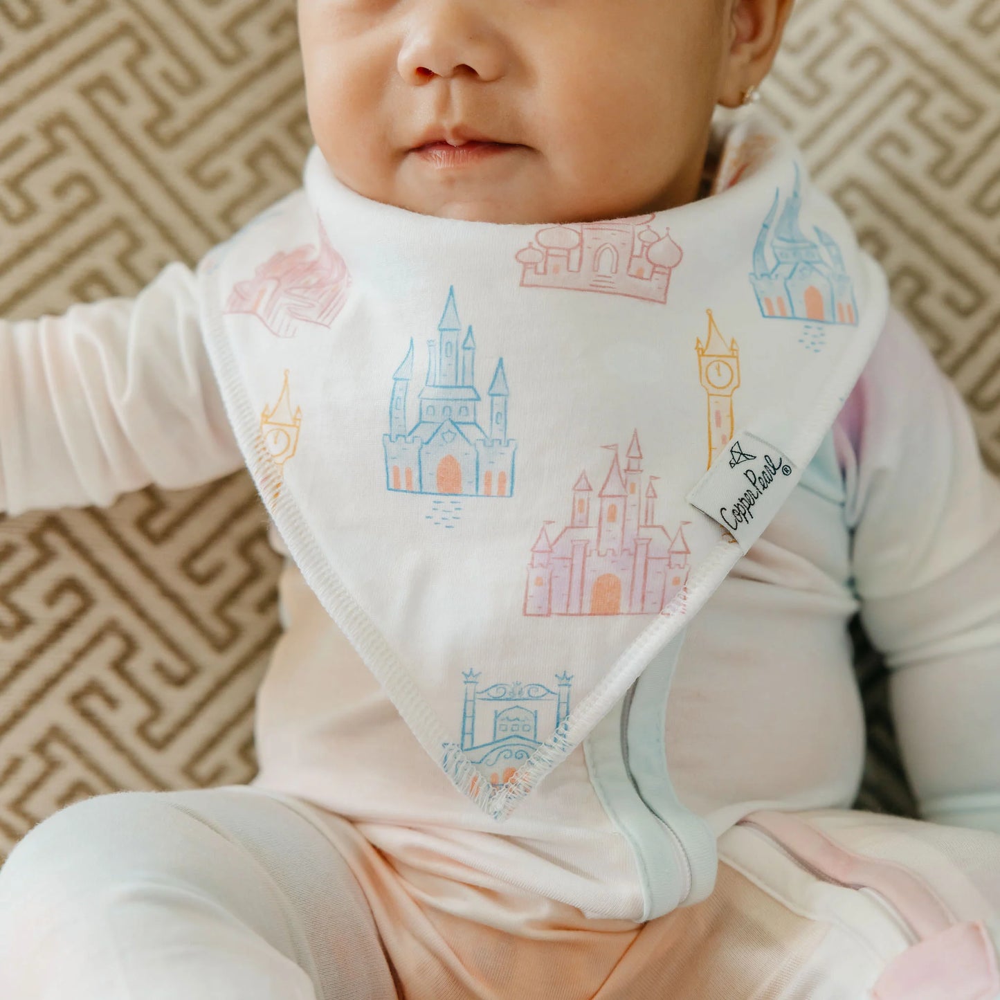 Copper Pearl Disney Princess Baby Bandana Bibs