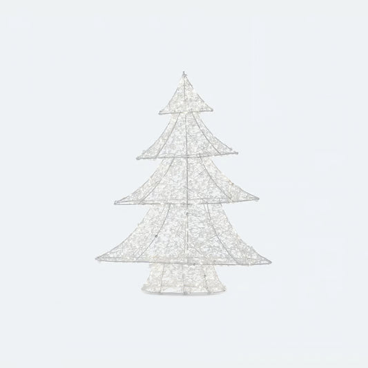ONE HUNDRED 80 DEGREES Wire Frame Lit Christmas Tree 23.5"
