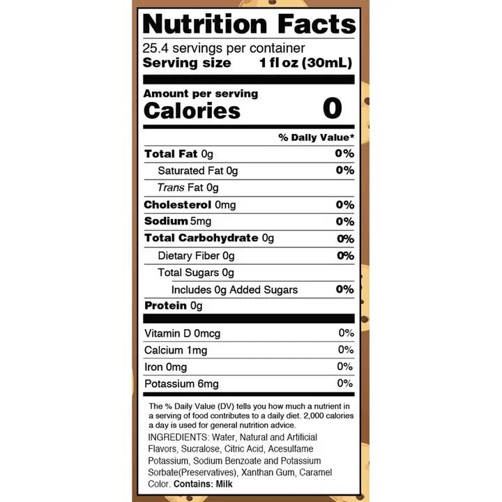 Jordan's Skinny Mixes Sugar Free Cookie Dough Syrup