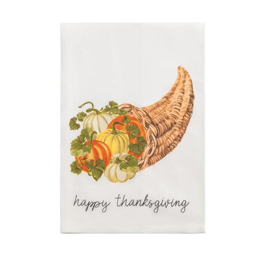 MUD PIE CORNACOPIA PRINTED TOWEL