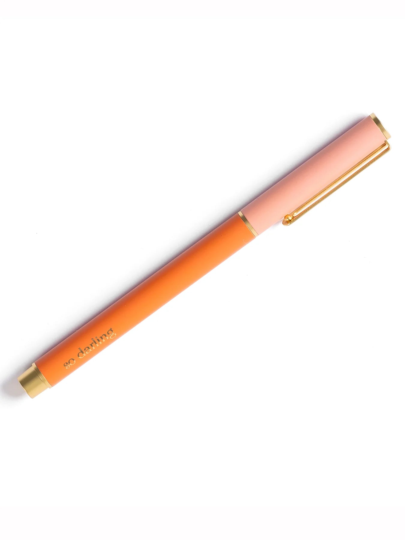 So Darling Snap Cap Pen | Colorblock Coral