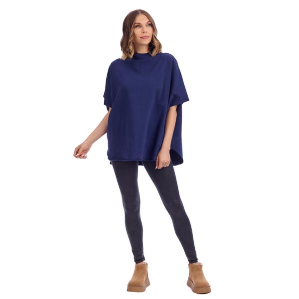 MUD PIE CULLEN TOP-DARK BLUE