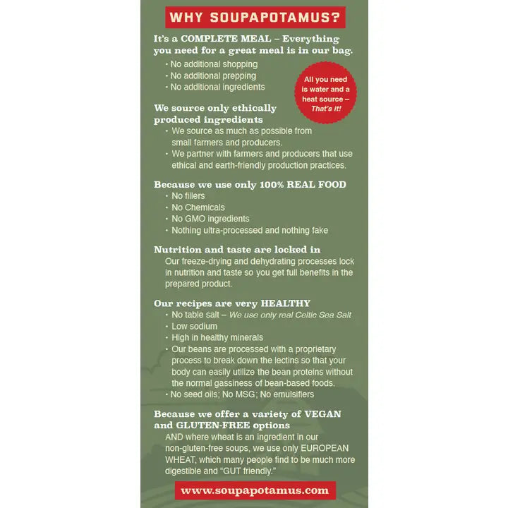 Soupapotamus Creamy Potatomus Shelf-Stable Dry Soup