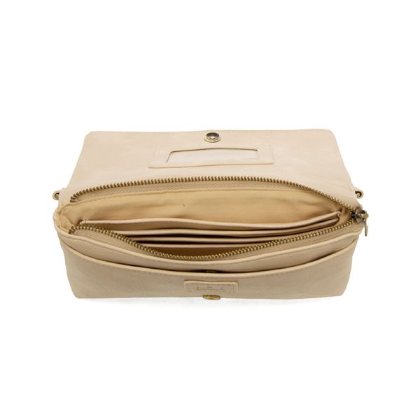 Joy Susan Everly Organizer Flap Crossbody-Ivory