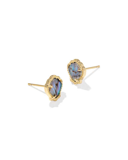 KENDRA SCOTT BRYNNE SHELL STUD EARRINGS