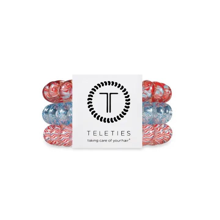 Teleties Spiral Hair Coils | Large | Freedom To Sparkle Hair Ties