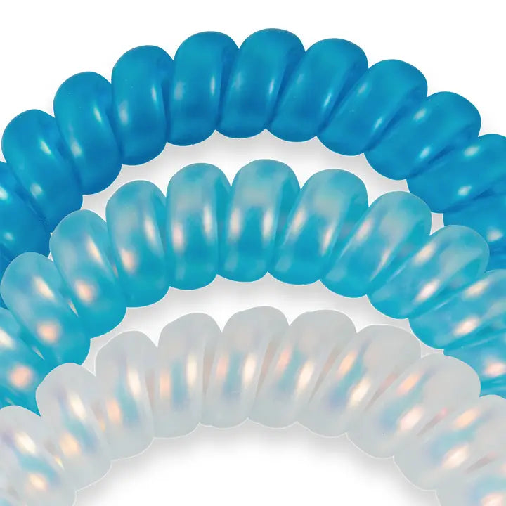 Teleties Spiral Hair Coils | Large | Blue Seas