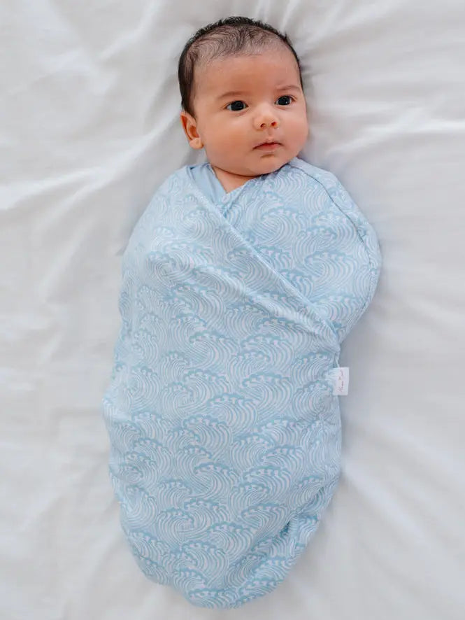 Mama Coco Cocoon Swaddle-Blue Swells