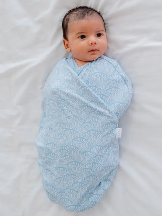 Mama Coco Cocoon Swaddle-Blue Swells