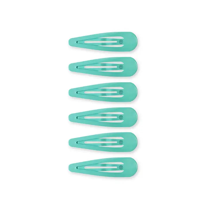 Teleties Snap Clip | Totally Turquoise | 6 Count